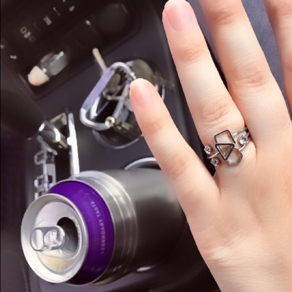 NEW!💙💎BUNDLE OF 3! GEOMETRIC RINGS💎💙SILVERY CZ - Picture 5 of 16